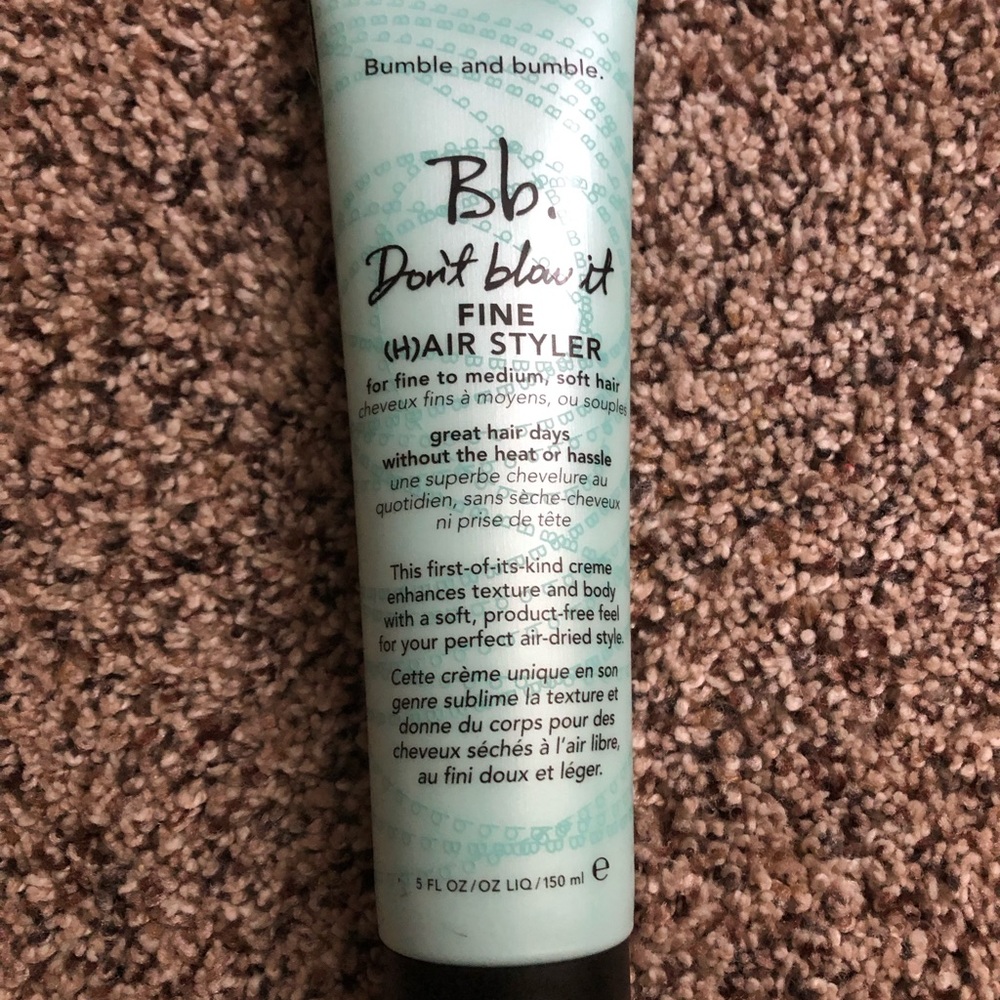 Bumble and Bumble don’t blow it out cream